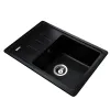 Гранітна мийка Globus Lux MONO 620х435-А0002, чорний- Фото 2